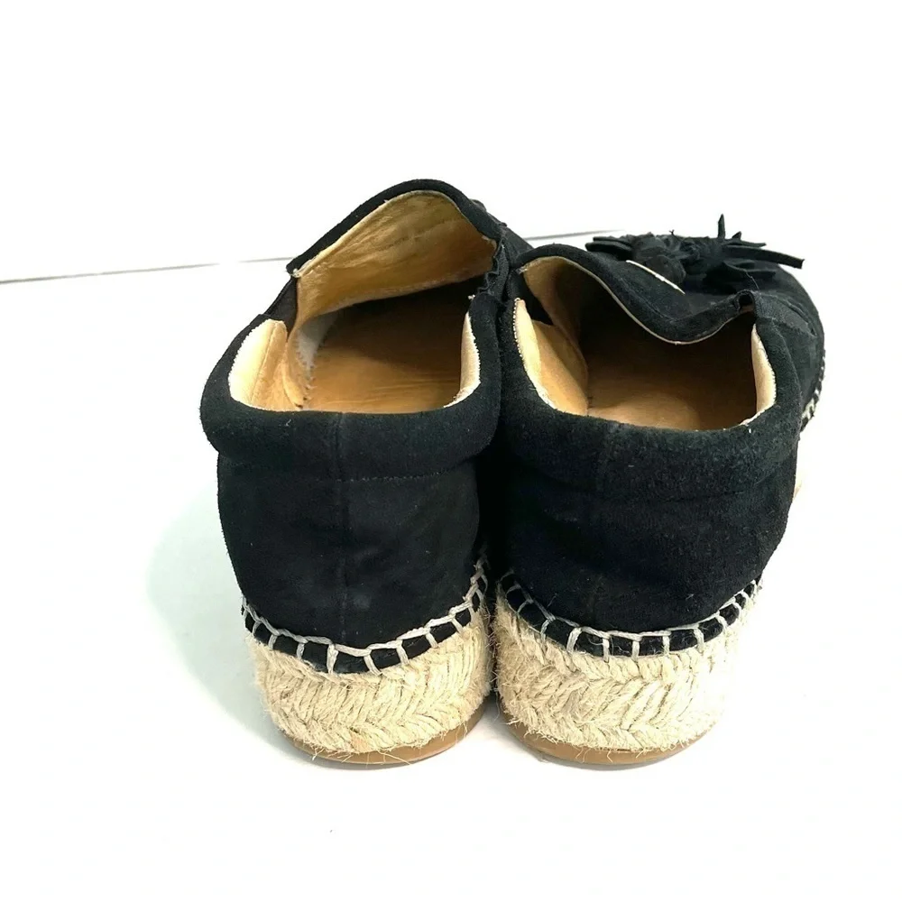 J/Slides Black suede Rosa Tassel Platform Slip-on